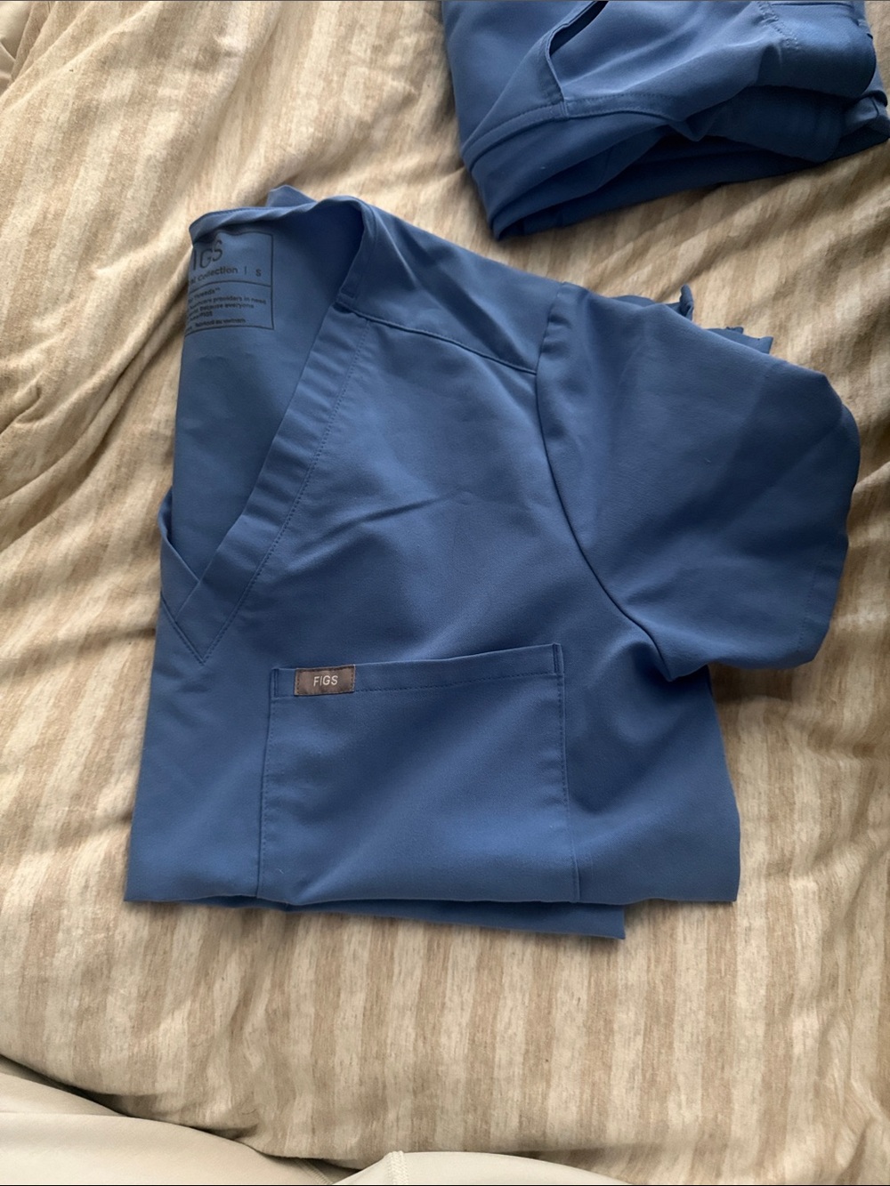 Figs Ceil Blue Catarina Top Size Small